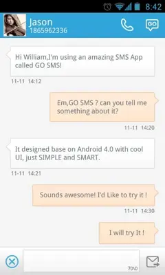 Free Message android App screenshot 2